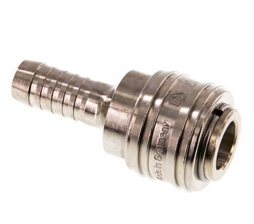 Latón niquelado DN 7,2 (Euro) Racor de acoplamiento de aire Pilar de manguera de 10 mm