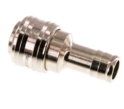 Latón niquelado DN 7,2 (Euro) Racor de acoplamiento de aire Pilar de manguera de 13 mm