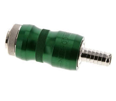 Latón niquelado DN 7,8 Racor de seguridad de acoplamiento de aire con casquillo deslizante Pilar de manguera de 10 mm