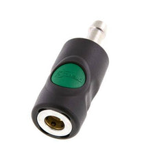 Material compuesto DN 7.4 Enchufe de seguridad de anclaje de aire con botón pulsador Pilar de manguera de 10 mm