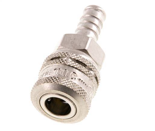 Acero DN 7.2 (Euro) Enchufe de seguridad para aire comprimido Pilar de manguera de 10 mm