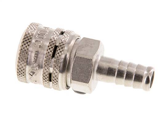 Acero DN 7.2 (Euro) Enchufe de seguridad para aire comprimido Pilar de manguera de 10 mm