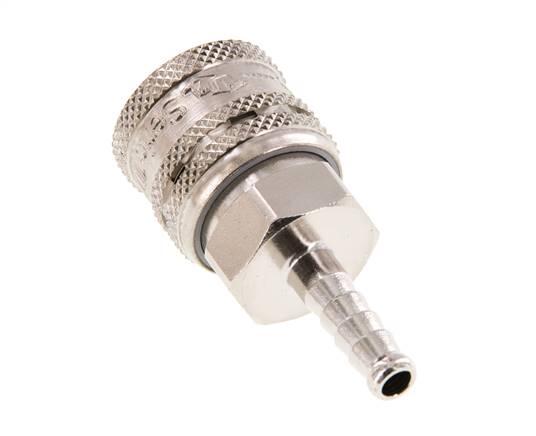 Acero DN 7.2 (Euro) Enchufe de seguridad para aire comprimido Pilar de manguera de 6 mm