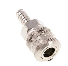 Acero DN 7.2 (Euro) Enchufe de seguridad para aire comprimido Pilar para manguera de 9 mm