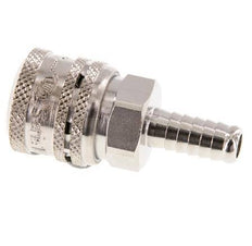 Acero DN 7.2 (Euro) Enchufe de seguridad para aire comprimido Pilar para manguera de 9 mm