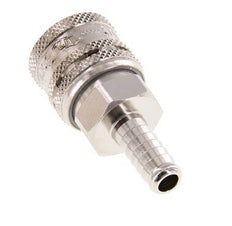 Acero DN 7.2 (Euro) Enchufe de seguridad para aire comprimido Pilar para manguera de 9 mm
