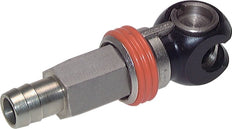 Enchufe de seguridad de acero DN 8 Pilar de manguera de 9 mm