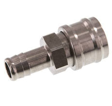 Acero inoxidable DN 7,2 (Euro) Enchufe de acoplamiento de aire 13 mm Pilar de manguera Doble cierre
