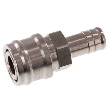 Acero inoxidable DN 7,2 (Euro) Enchufe de acoplamiento de aire 13 mm Pilar de manguera Doble cierre