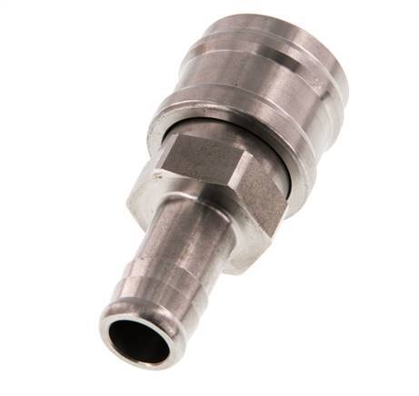 Acero inoxidable DN 7,2 (Euro) Enchufe de acoplamiento de aire 13 mm Pilar de manguera Doble cierre