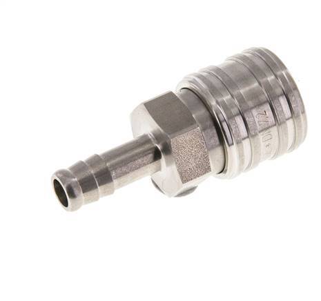 Acero inoxidable DN 7,2 (Euro) Racor de acoplamiento de aire 9 mm Columna para manguera Doble cierre