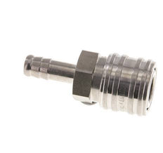 Acero inoxidable DN 7,2 (Euro) Racor de acoplamiento de aire 9 mm Columna para manguera Doble cierre