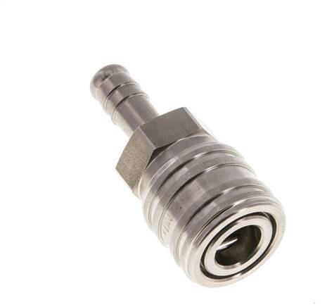 Acero inoxidable DN 7,2 (Euro) Racor de acoplamiento de aire 9 mm Columna para manguera Doble cierre