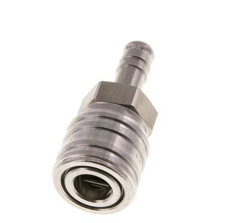 Acero inoxidable DN 7,2 (Euro) Racor de acoplamiento de aire 9 mm Columna para manguera Doble cierre