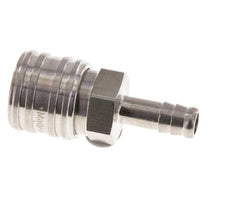 Acero inoxidable DN 7,2 (Euro) Racor de acoplamiento de aire 9 mm Columna para manguera Doble cierre
