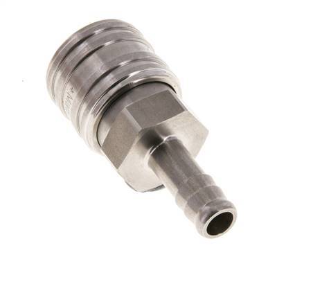 Acero inoxidable DN 7,2 (Euro) Racor de acoplamiento de aire 9 mm Columna para manguera Doble cierre