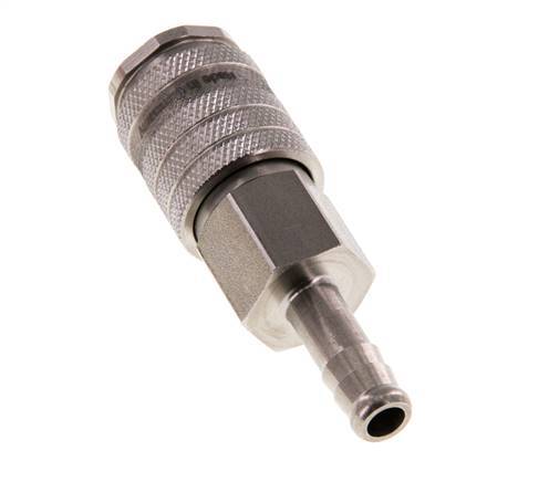 Acero inoxidable DN 7,8 Racor de acoplamiento de aire 8 mm Pilar de manguera Doble cierre