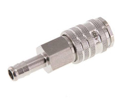 Acero inoxidable DN 7,8 Racor de acoplamiento de aire 9 mm Pilar de manguera Doble cierre