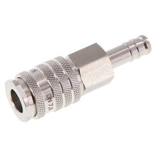 Acero inoxidable DN 7,8 Racor de acoplamiento de aire 9 mm Pilar de manguera Doble cierre