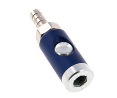 Enchufe de seguridad de acero endurecido DN 7,4 con botón pulsador Pilar para manguera de 10 mm
