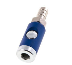 Enchufe de seguridad de acero templado DN 7,4 para acoplamiento de aire con botón pulsador Pilar de manguera de 13 mm