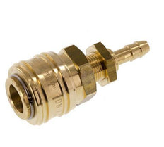Acoplamiento de aire de latón DN 7.2 (Euro) Pasamuros de 6 mm para mangueras