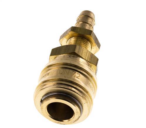 Acoplamiento de aire de latón DN 7.2 (Euro) Boquilla de manguera de 8 mm