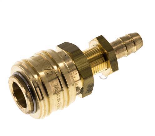 Acoplamiento de aire de latón DN 7.2 (Euro) Boquilla de manguera de 8 mm