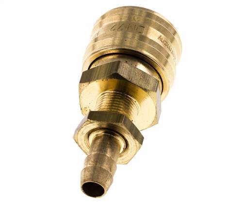 Acoplamiento de aire de latón DN 7.2 (Euro) Boquilla de manguera de 8 mm