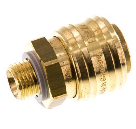 Acoplamiento de aire de latón DN 7.2 (Euro) Enchufe G 1/4 pulgada Macho
