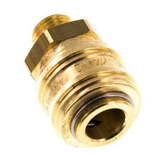 Acoplamiento de aire de latón DN 7.2 (Euro) Enchufe G 1/4 pulgada Macho