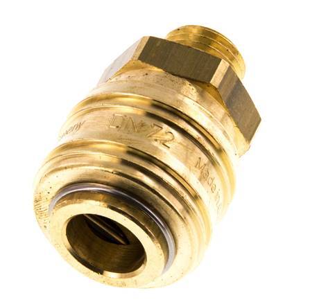 Acoplamiento de aire de latón DN 7.2 (Euro) Enchufe G 1/4 pulgada Macho
