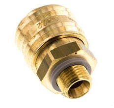 Acoplamiento de aire de latón DN 7.2 (Euro) Enchufe G 1/4 pulgada Macho