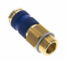 Acoplamiento de aire de latón DN 7.2 (Euro) codificado en azul Toma G 1/2 pulgada Macho
