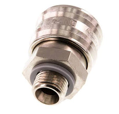 Latón niquelado DN 7.2 (Euro) Enchufe de acoplamiento de aire G 1/4 pulgada Macho