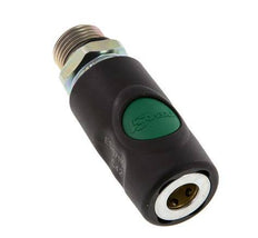 Material compuesto DN 7.4 Enchufe de seguridad para acoplamiento de aire con pulsador G 1/2 pulgada Macho