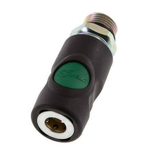 Material compuesto DN 7.4 Enchufe de seguridad para acoplamiento de aire con pulsador G 1/2 pulgada Macho