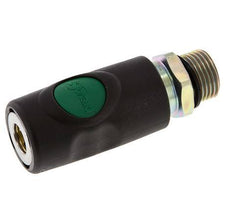 Material compuesto DN 7.4 Enchufe de seguridad para acoplamiento de aire con pulsador G 1/2 pulgada Macho