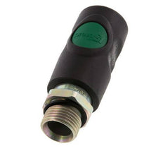 Material compuesto DN 7.4 Enchufe de seguridad para acoplamiento de aire con pulsador G 1/2 pulgada Macho