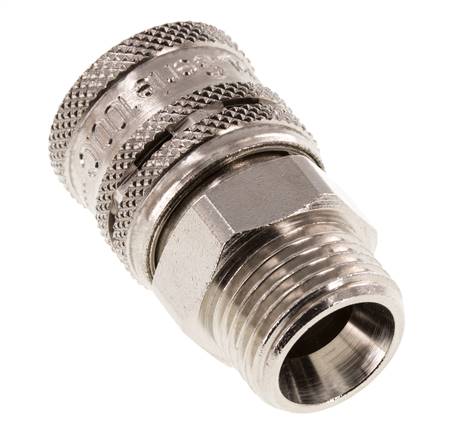 Acero DN 7.2 (Euro) Acoplamiento de aire de seguridad Enchufe G 1/2 pulgada Macho