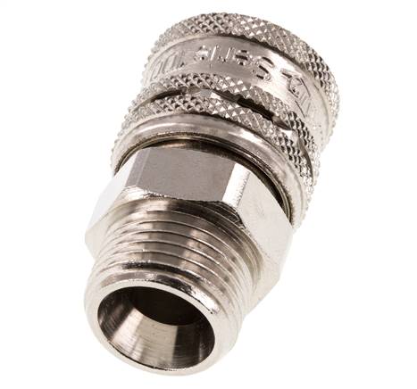 Acero DN 7.2 (Euro) Acoplamiento de aire de seguridad Enchufe G 1/2 pulgada Macho