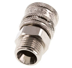 Acero DN 7.2 (Euro) Acoplamiento de aire de seguridad Enchufe G 1/2 pulgada Macho