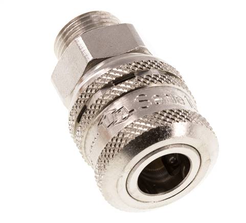 Acero DN 7.2 (Euro) Acoplamiento de aire de seguridad Enchufe G 3/8 pulgadas Macho
