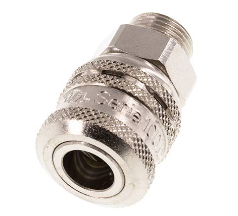 Acero DN 7.2 (Euro) Acoplamiento de aire de seguridad Enchufe G 3/8 pulgadas Macho