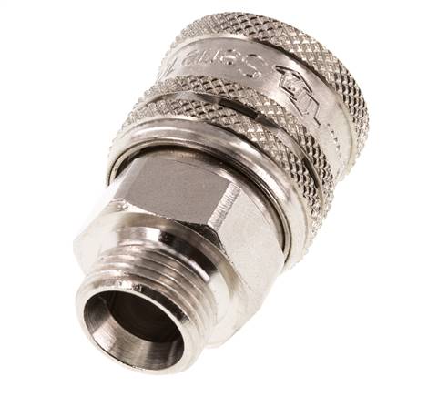 Acero DN 7.2 (Euro) Acoplamiento de aire de seguridad Enchufe G 3/8 pulgadas Macho