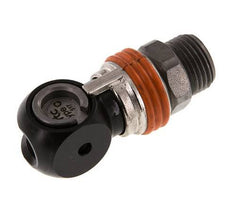 Acero DN 8 Acoplamiento de seguridad para aire Enchufe G 1/2 pulgada Macho