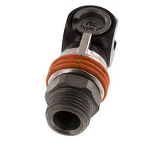 Acero DN 8 Acoplamiento de seguridad para aire Enchufe G 1/2 pulgada Macho