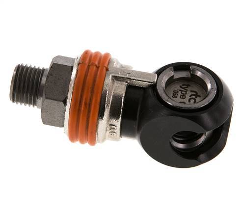Acero DN 8 Acoplamiento de seguridad para aire Enchufe G 1/4 pulgada Macho