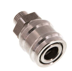 Acero inoxidable DN 7.2 (Euro) Acoplamiento de aire Enchufe G 1/4 pulgadas Macho