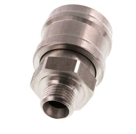 Acero inoxidable DN 7.2 (Euro) Acoplamiento de aire Enchufe G 1/4 pulgadas Macho